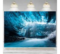 Blue Underwater Ice Cave Photography Backdrop Background Kids Newborn Babies Birthday Party Decor Banner Baby Shower Banner 300x200cm