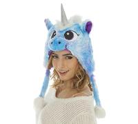 Blue Unicorn Hat - One Size Costume Accessory | Plush Unicorn Headpiece with Horn & Ears for Halloween, Parties & Themed Dress-Up
