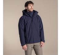 Blue unisex L Craghoppers Men's Waterproof Expert Basecamp 3 in 1 Jacket Blue, Size: L