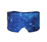 Blue Universe Space Galaxy Print Eye and Ear Muffs Soft Blackout Blocking Sleeping for Adults Kids Travel Nap Aid