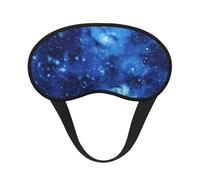 Blue Universe Space Galaxy Print Eye Mask for Sleeping Light Blocking Nap for Travel Yoga Camping Night Rest