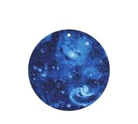 Blue Universe Space Galaxy Printing 10 Pcs Car Air Freshener Fragrant Sheets,Car Hanging Accessories With Strings For Decor