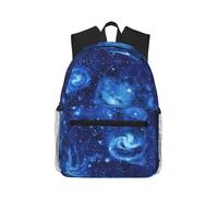 Blue Universe Space Galaxy Stylish Travel Backpack Lightweight Water Protection Laptop Backpack for College Work Work Black, One Size, Black, Rozmiar uniwersalny