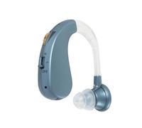 (Blue) USB Rechargeable Mini Digital Sound Amplifier Hearing Aid
