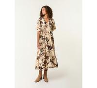 Blue Vanilla Abstract Animal Print Dress - L-XL - Brown