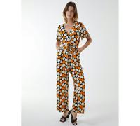 Blue Vanilla Women's Abstract Honeycomb Cross Over Jumpsuit in Black | Size: Small Blue Vanilla Black S