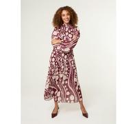 Wine Abstract Polka Dot Dress And Metallic Striped Dress Blue Vanilla Wine L
