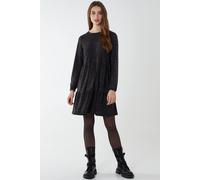 Blue Vanilla Abstract Spot Smock Dress In Charcoal Charcoal L