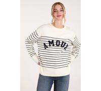 Blue Vanilla Women's Amour Towelling Jumper in Ivory | Size: Small Blue Vanilla Ivory S