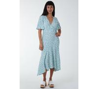Blue Vanilla Women's Angel Sleeves Wrap Midi Dress in Mint | Size: 10 Blue Vanilla Mint 10