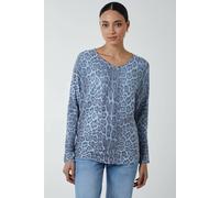 Blue Vanilla Animal Batwing Jumper Blue S/M