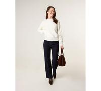 Blue Vanilla Argyle Texture Knit Jumper - L - Ivory