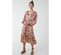Blue Vanilla Balloon Sleeve Midi Dress In Pink Pink 10