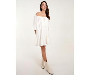Blue Vanilla Bardot Tunic Dress - M-L - Ivory