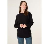 Blue Vanilla Batwing Jumper With Back Diamante Detailing - M-L - Black