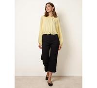 Blue Vanilla Batwing Puffball Blouse - One Size - Light Yellow