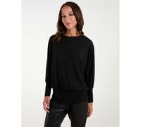 Blue Vanilla Women's Batwing Top With Diamantes in Black Blue Vanilla Black One Size