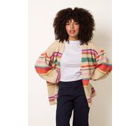 Blue Vanilla Multi Coloured Stripe Cardigan - S-M - Beige