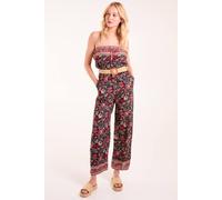 Blue Vanilla Belted Bandeau Jumpsuit In Red Red 8