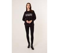 Blue Vanilla Black Atelier Diamante Sweatshirt Black S/M