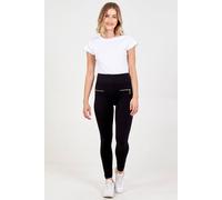 Blue Vanilla Black Black Slim Fit Trousers With Zips Black