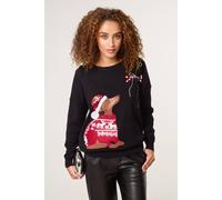 Blue Vanilla Christmas Dog Jumper - S-M - Black