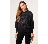 Blue Vanilla Black Diamante Jumper Black S/M