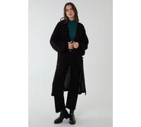 Blue Vanilla Black Edge To Edge Knitted Long Cardigan Black