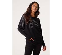 Blue Vanilla Jumper With Shoulder Embellishment - S-M - Black