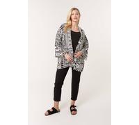 Blue Vanilla Women's Black Kimono With Geometric Print | Size: S/M Blue Vanilla Black S/M