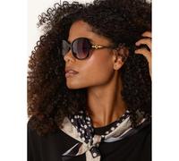 Blue Vanilla Black Round Frame Sunglasses - One Size