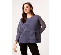 Blue Vanilla Women's Blue Bow Sweatshirt | Size: S/M Blue Vanilla Blue S/M