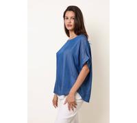 Blue Vanilla Mid Denim Wash Top - One Size - Blue