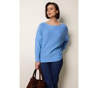 Blue Vanilla Round Neck Jumper - One Size - Denim Blue