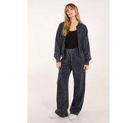 Blue Vanilla Acid Wash Bomber Jacket & Joggers Set - M-L - Dark Grey