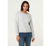 Blue Vanilla Bow Knit Cardigan - M-L - Grey