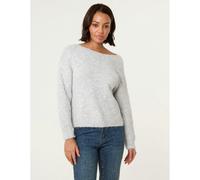 Blue Vanilla Bow Knit Cardigan - S-M - Grey