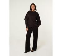 Blue Vanilla Bow Sleeve Sweatshirt - L-XL - Black