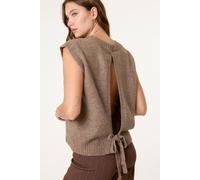 Blue Vanilla Round Neck Vest - UK 18-20 - Brown