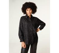 Blue Vanilla Burnact Oversized Shirt - M-L - Black