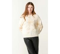 Blue Vanilla Women's Stone Butterfly Embroidered Jumper | Size: S/M Blue Vanilla Stone S/M