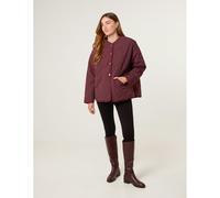 Blue Vanilla Button Front Quilted Jacket - Wine - UK 18-20 - Wine