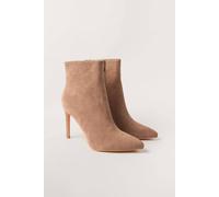 Blue Vanilla Camel Suedette Heeled Boots Camel 6