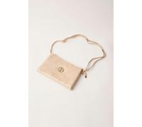Blue Vanilla Women's Clutch Pouch With Strap in Gold Blue Vanilla Gold One Size