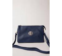 Blue Vanilla Clutch With Detachable Strap In Navy Navy One Size
