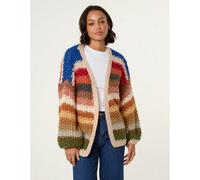 Blue Vanilla Stone Colourful Striped Cardigan Stone One Size
