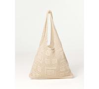 Blue Vanilla Women's Crochet Knit Pattern Bag in Beige Blue Vanilla Beige One Size