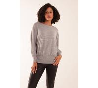 Blue Vanilla Cut And Sew Batwing Top In Grey Grey