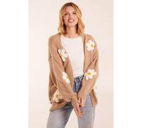 Blue Vanilla Daisy Cardigan In Beige Beige S/M