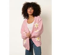 Blue Vanilla Women's Pink Daisy Cardigan | Size: S/M Blue Vanilla Pink S/M